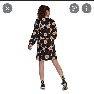 Marimekko x Adidas fleece poppy dress Size M NWT